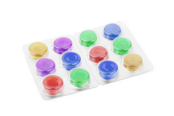 Pills isolated on a white background, treatment concept