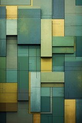 Abstract colors and geometric shapes on a wall, light Green, shaped canvas, Kodak Colorplus, colorful patchwork 