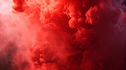 Realistic Red Smoke Element - 8K Realistic Lighting