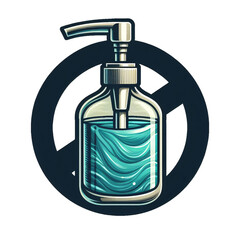 Obraz premium Perfume Bottle with Pump, White Plastic Container for Liquid Hygiene and Beauty Care – Isolated Cosmetic Object for Shampoo, Gel, Lotion, and Spray Dispenser in Blank Packaging