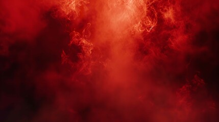 Reddish Smoke Wafts Over a Dark Background