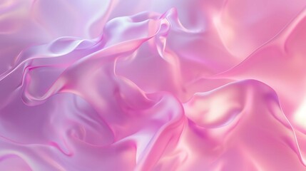 Obraz premium Soft Pink Abstract Iridescent Liquid Smoke Plasma