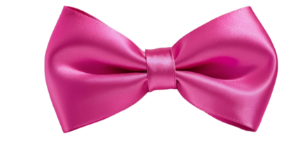 pink bow isolated on white, coquette  tie