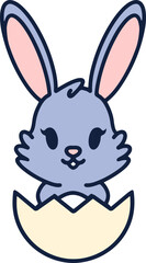 easter egg and easter bunny