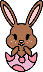 easter egg and easter bunny