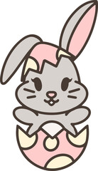 easter egg and easter bunny