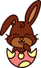 easter egg and easter bunny