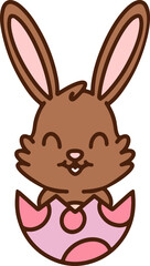 easter egg and easter bunny