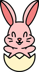 easter egg and easter bunny