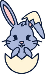 easter egg and easter bunny