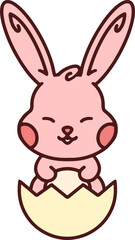 easter egg and easter bunny