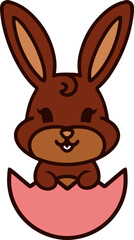 easter bunny in easter egg