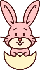 easter bunny in easter egg