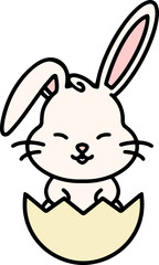 easter bunny in easter egg