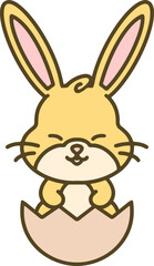 cute easter bunny cartoon