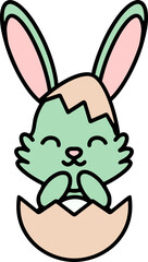 cute easter bunny cartoon