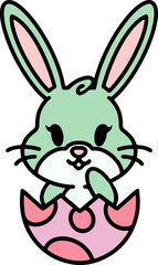 cute easter bunny cartoon