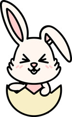 cute easter bunny cartoon