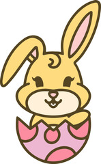 cute easter bunny cartoon