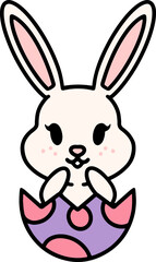 cute easter bunny cartoon