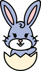 cute easter bunny cartoon