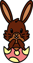 cute easter bunny cartoon