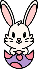 cute easter bunny cartoon