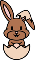 cute easter bunny cartoon