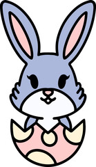 Obraz premium cute easter bunny cartoon
