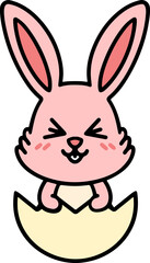 cute easter bunny cartoon