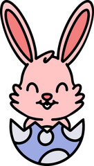 cute easter bunny cartoon