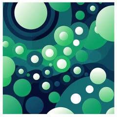 An abstract Green background with several Green dots