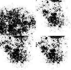 Rustic grunge vector texture with grain and stains. Abstract noise background. Weathered surface. Dirty and damaged. Detailed rough backdrop. Vector graphic illustration with transparent white. EPS10.