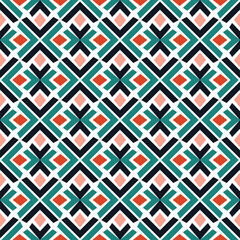 Geometrics Fall autumn fabric seamless vector pattern design.