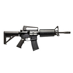 M240 machine gun isolated on transparent background