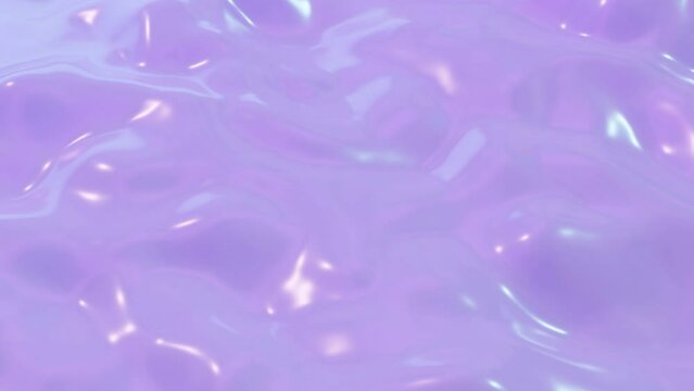 Abstract Fluid waves. Holographic silk cloth Animation Background. flowing fluid texture, gradient. irridisent colors animated stock footage. live Wallpaper, beautiful backdrop, Trendy Y2K style
