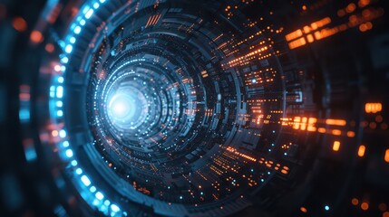 Obraz premium abstract technology background , Sci-Fi space style