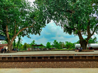 Railway station side view of bangladesh
