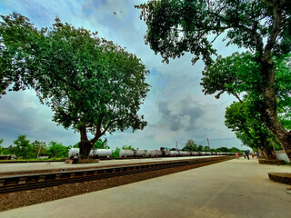 Railway station side view of bangladesh