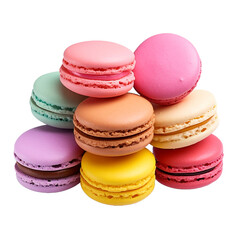 Obraz premium Macaroon isolated on transparent background