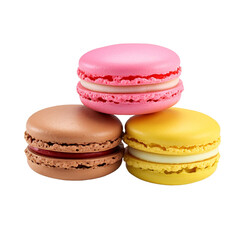 Fototapeta premium Macaroon isolated on transparent background