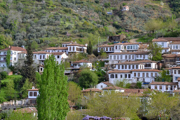 Fototapeta na wymiar old house views of the sirince village, izmir