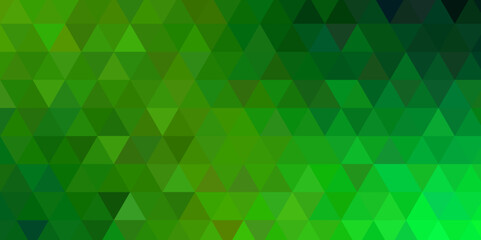 Light luxury green vector polygon abstract Low Poly Background. Abstract polygonal Web Green vector. Abstract geometric background with shades of green  origami style with gradient.