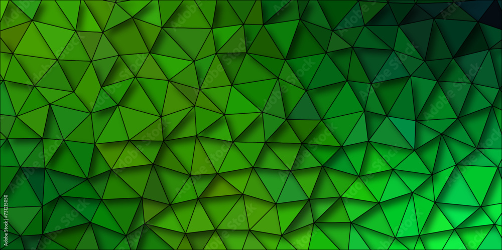 Poster light luxury green vector polygon abstract low poly background. abstract polygonal web green vector.