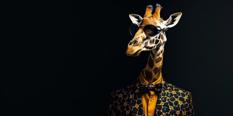 Giraffe In Suit