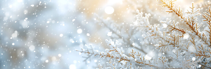 snow fall with white snowflakes on a white background - obrazy, fototapety, plakaty