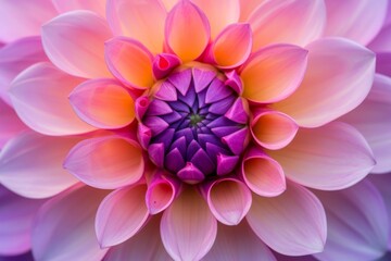 Closeup Perspective Highlights Vibrant Dahlia Blooms As A Captivating Backdrop