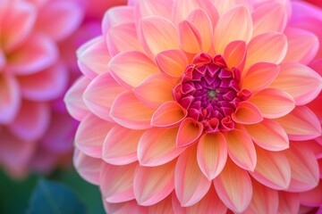 Dazzling Closeup Of Vibrant Dahlia Blooms Mesmerizes With Captivating Backdrop