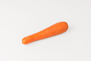 One carrot on an isolated background