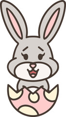 Obraz premium easter rabbit and egg